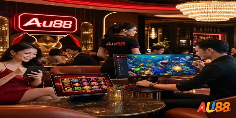 AU88 hợp tác TX88 thể hiện lợi thế giải trí qua slot và bắn cá.